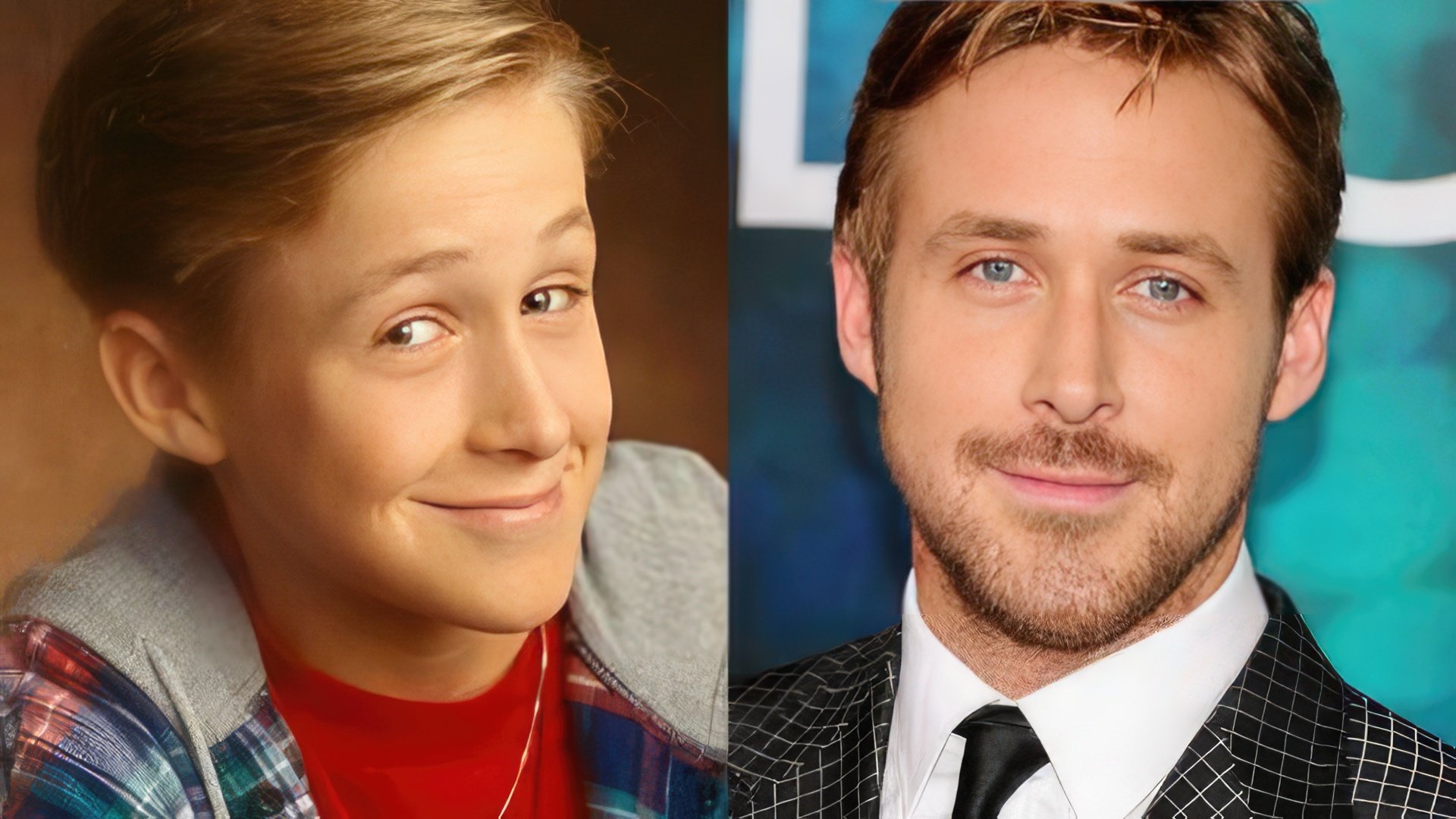 Ryan Gosling de niño y ahora