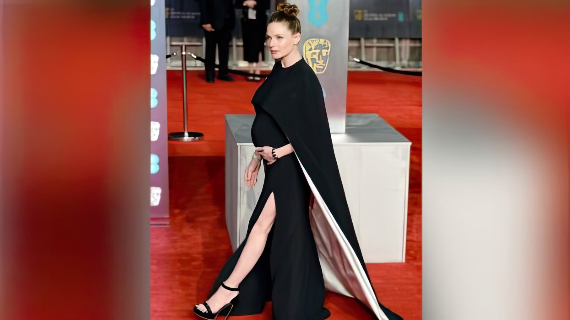 Rebecca Ferguson durante su segundo embarazo