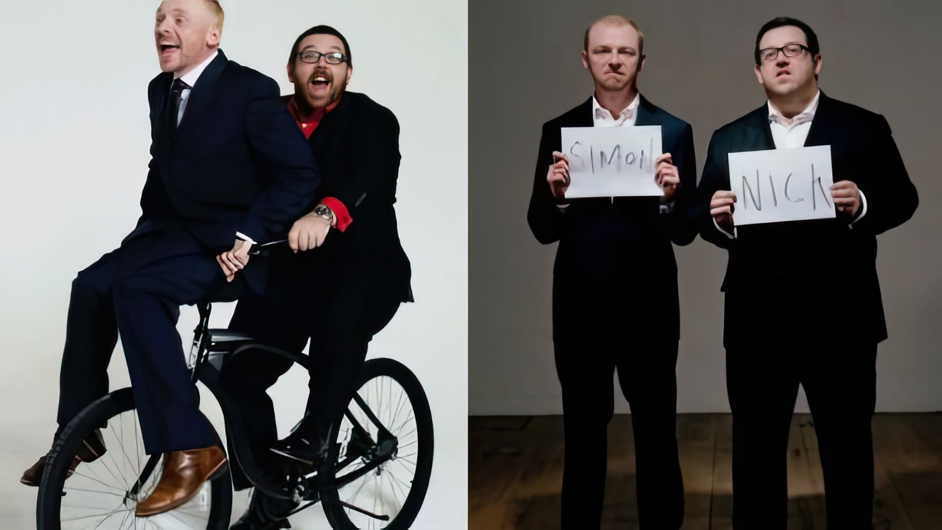 Simon Pegg y Nick Frost trabajando juntos en películas