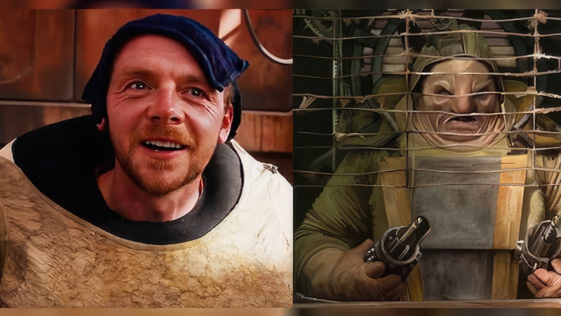 Simon Pegg en 'Star Wars' no es tan fácil de reconocer
