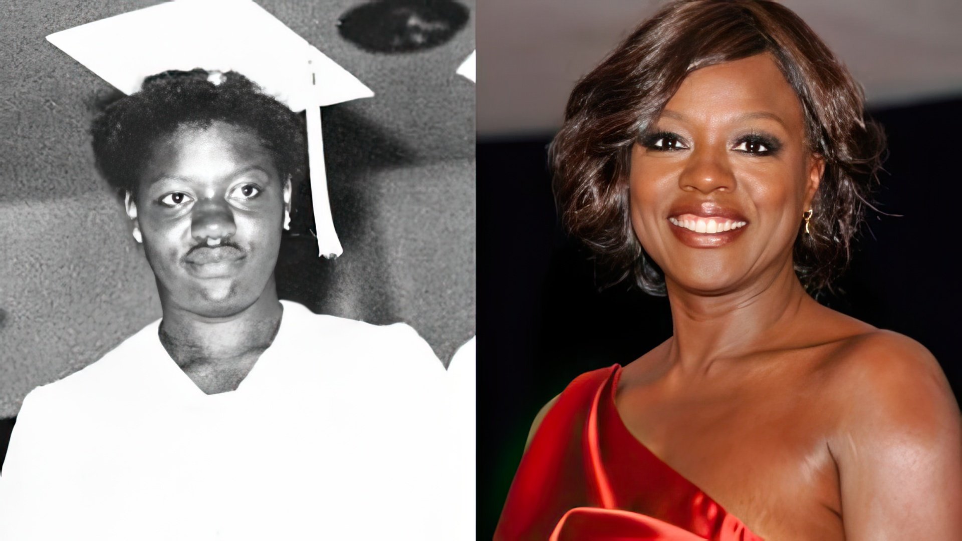 Viola Davis en su juventud y ahora
