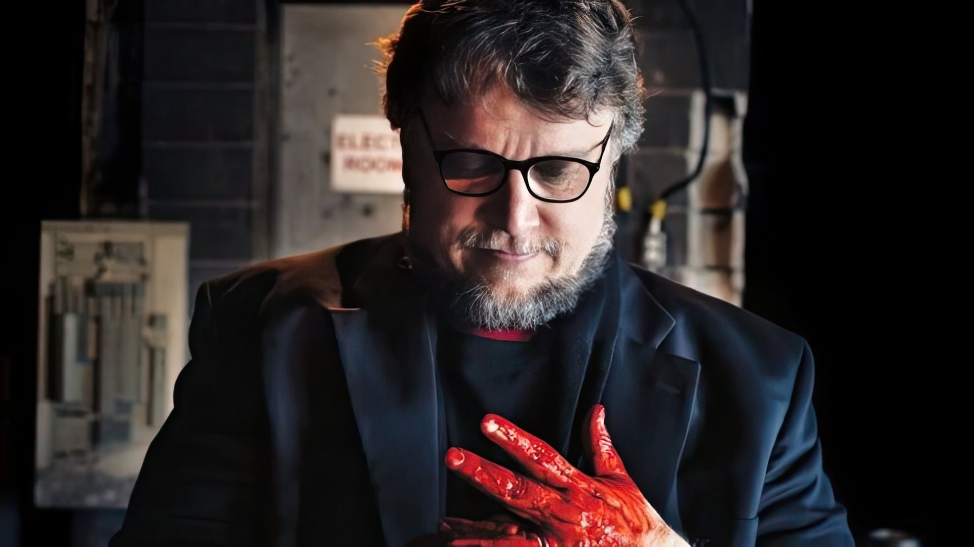 Guillermo del Toro en el set