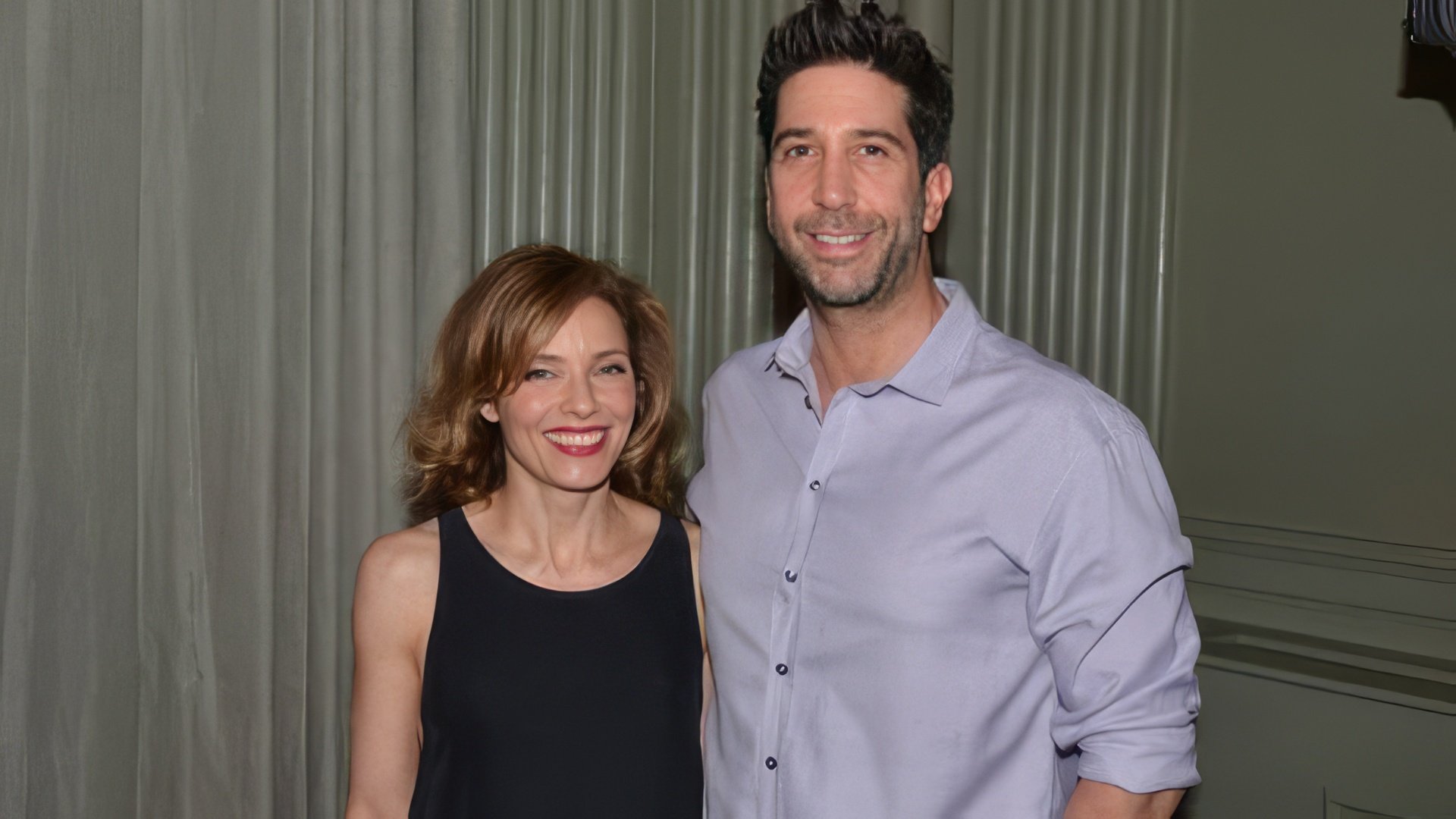 David Schwimmer y Mili Avital
