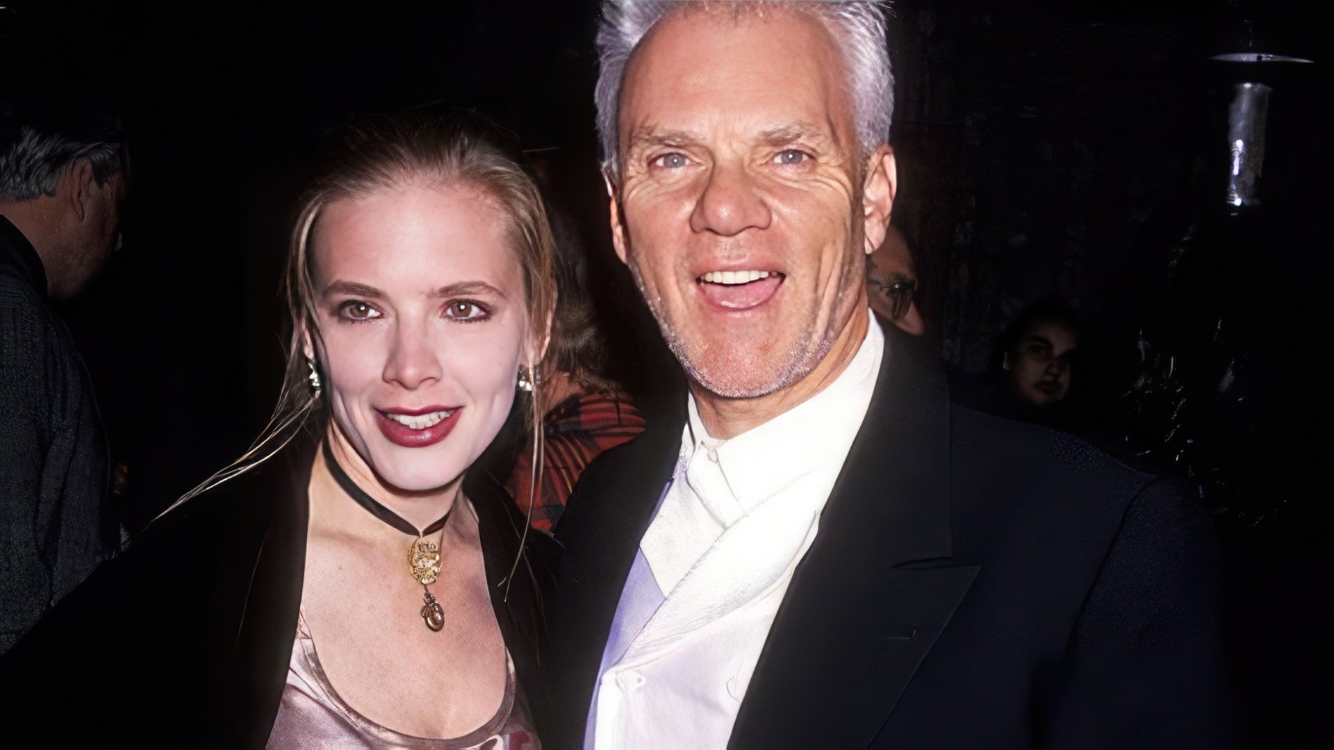 Malcolm McDowell con su esposa Kelley Kur