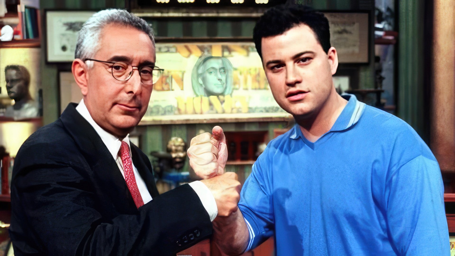 Jimmy Kimmel y Ben Stein en el programa "Win Ben Stein's Money"