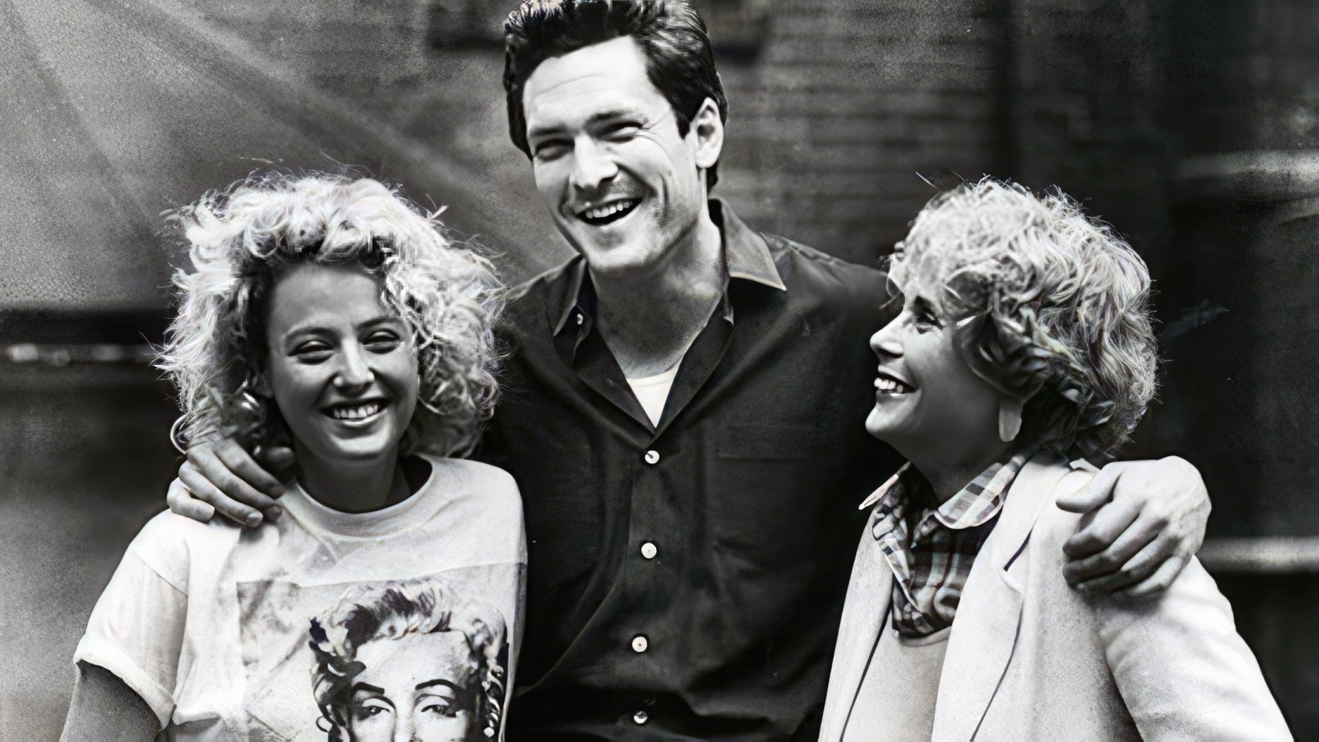 Michael Madsen con su madre y su hermana Virginia