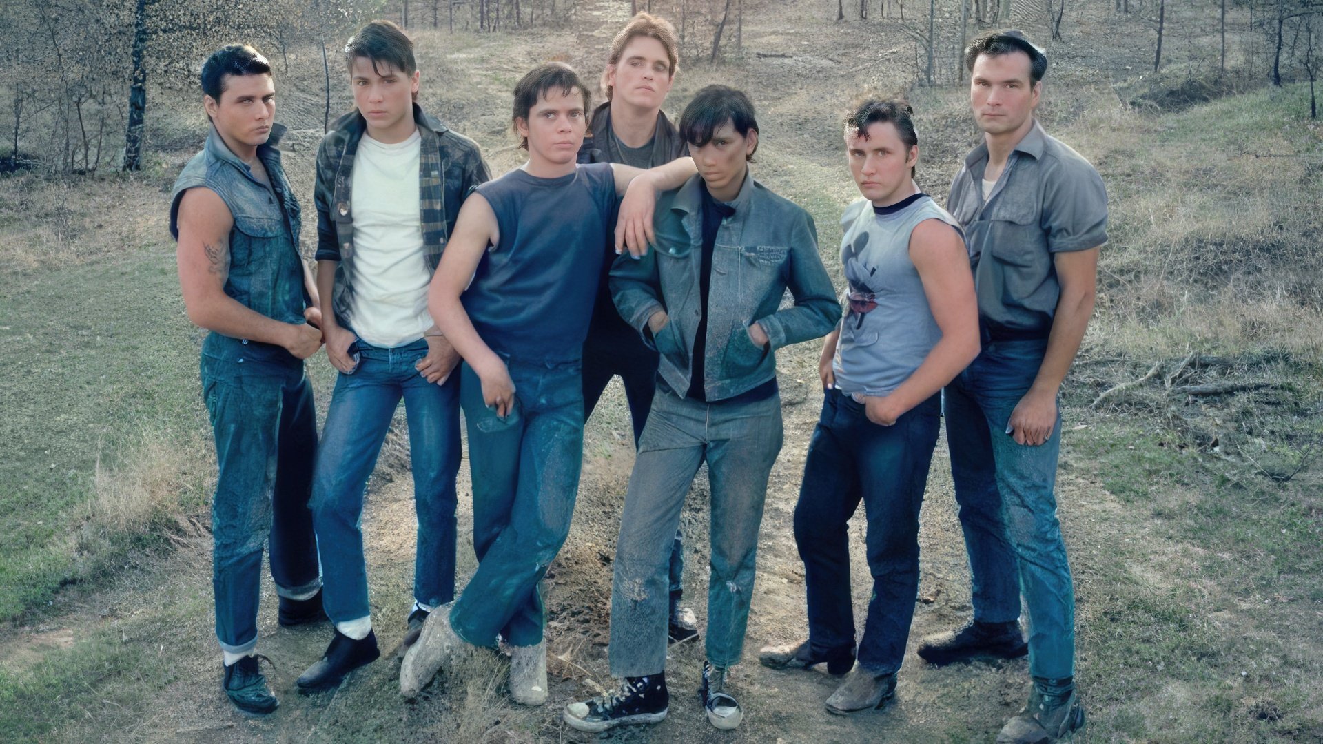 En el set de la película 'The Outsiders'