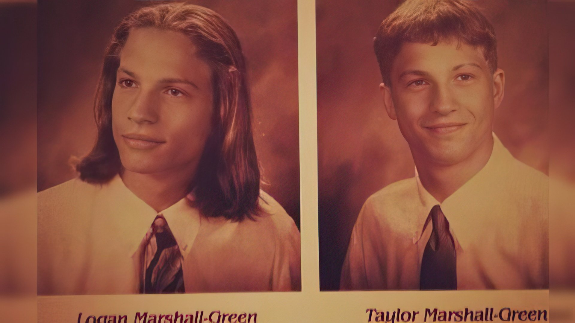 Logan Marshall-Green y su hermano Taylor Marshall-Green en la escuela