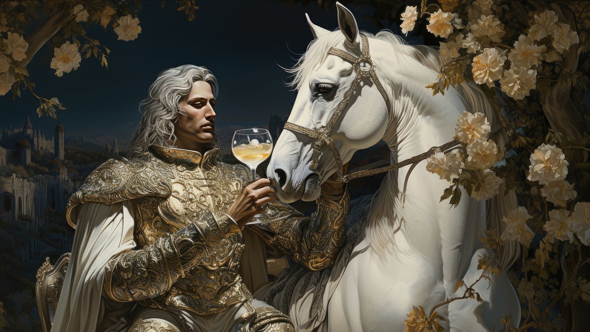 El Caballero de Copas encarna cualidades caballerescas: diplomacia, metas elevadas, romance