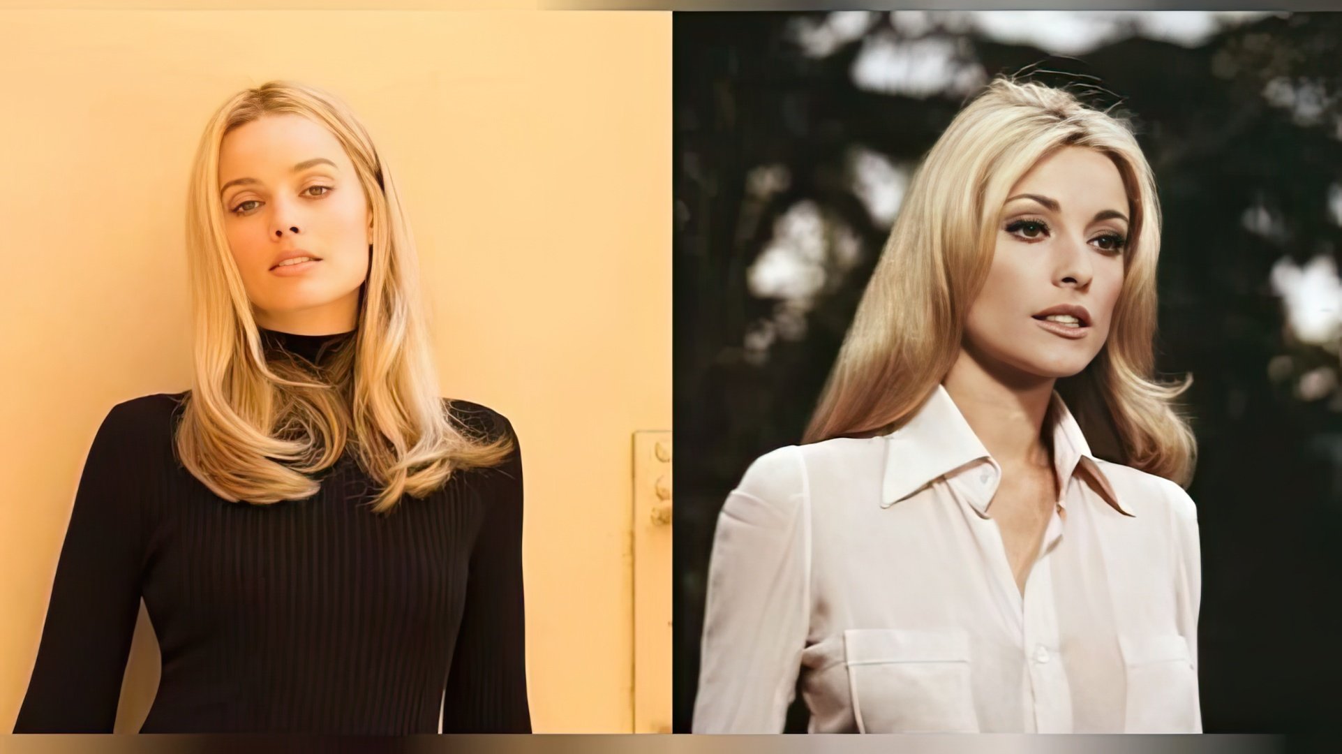 Margot Robbie y la verdadera Sharon Tate
