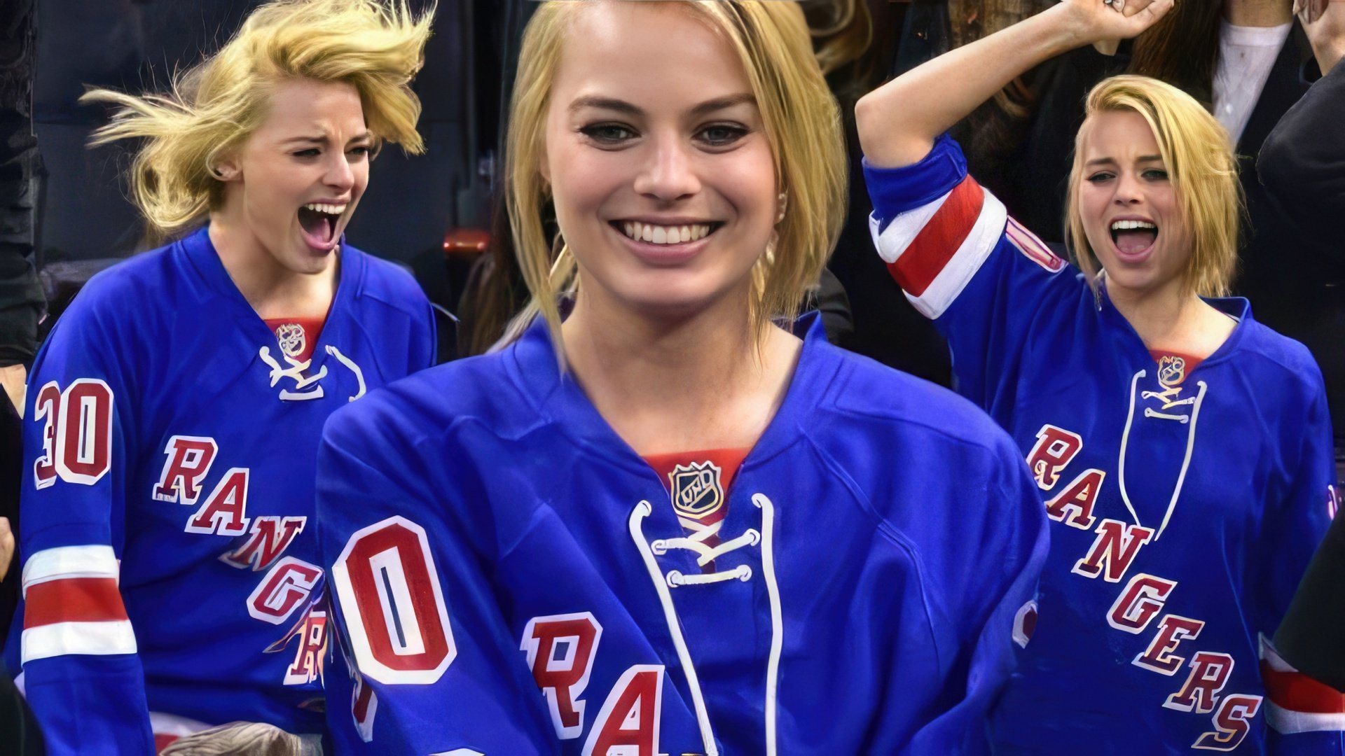 Margot Robbie es fanática del club de hockey New York Rangers