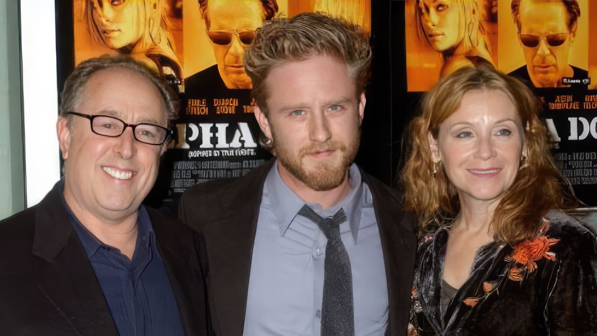 Ben Foster con sus padres en el estreno de Alpha Dog