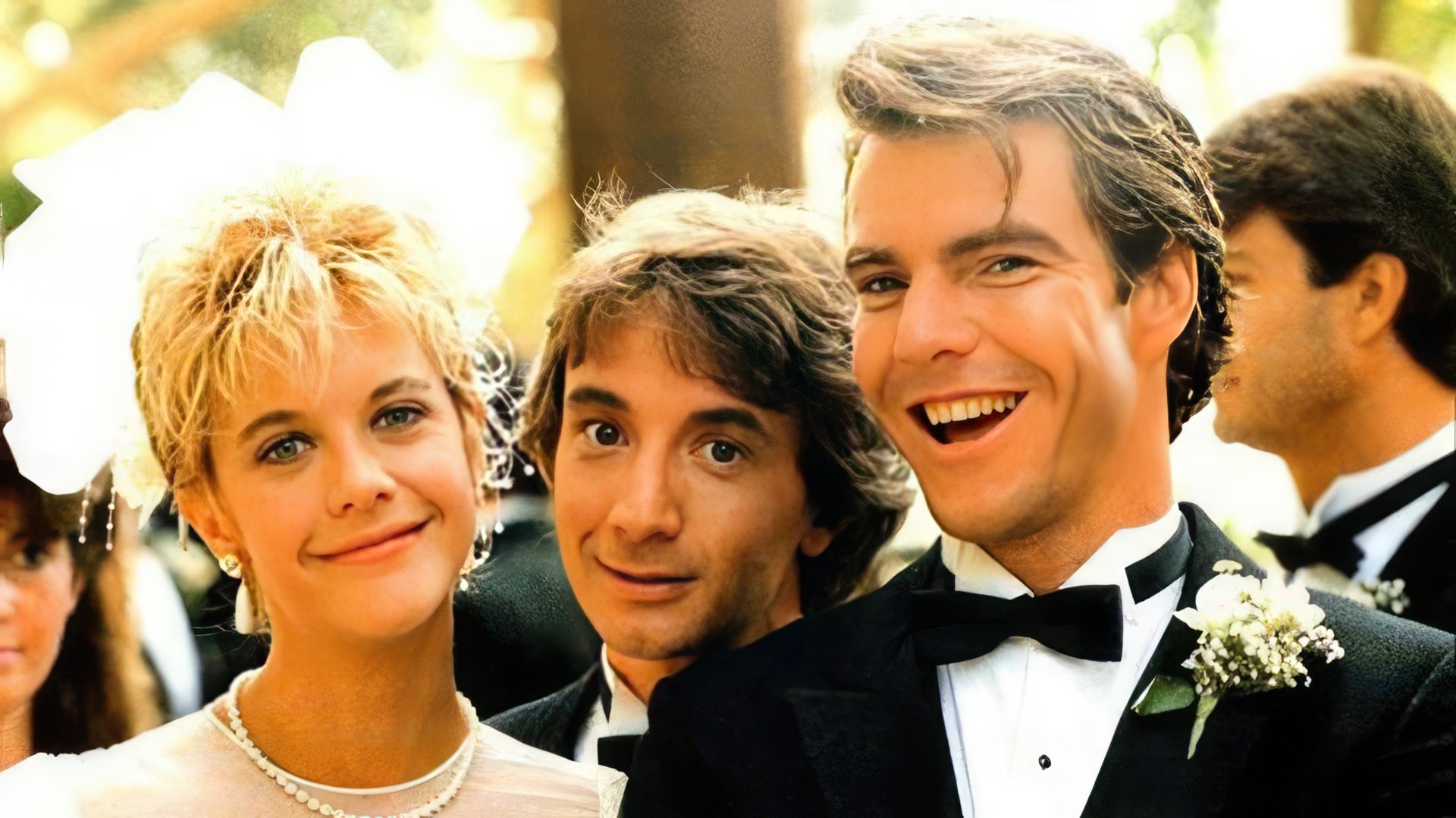 En el set de la película 'Innerspace' con Meg Ryan