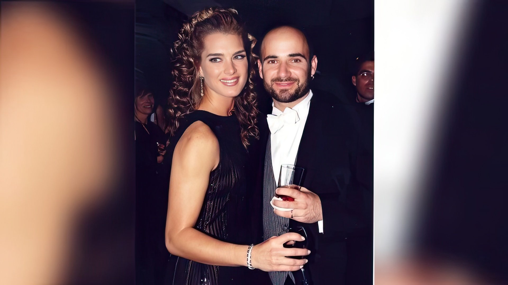 Brooke Shields y Andre Agassi