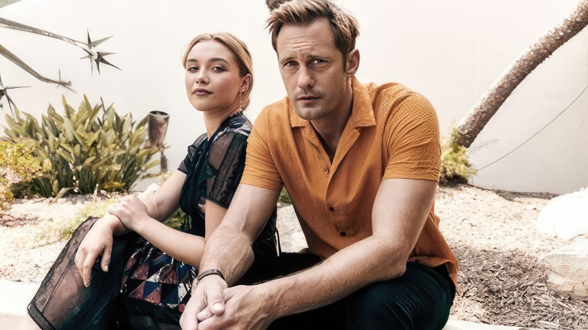 Florence Pugh y Alexander Skarsgård