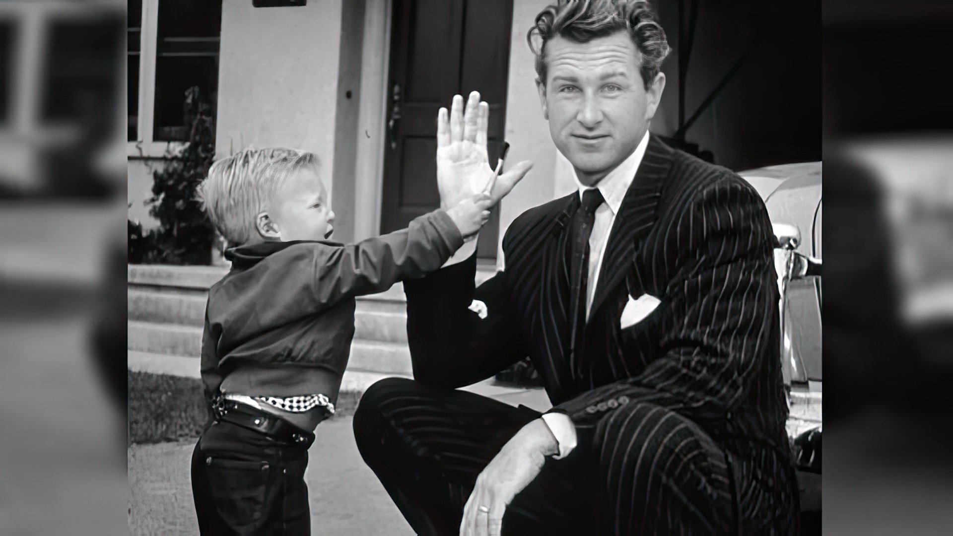 Jeff Bridges de niño con su padre