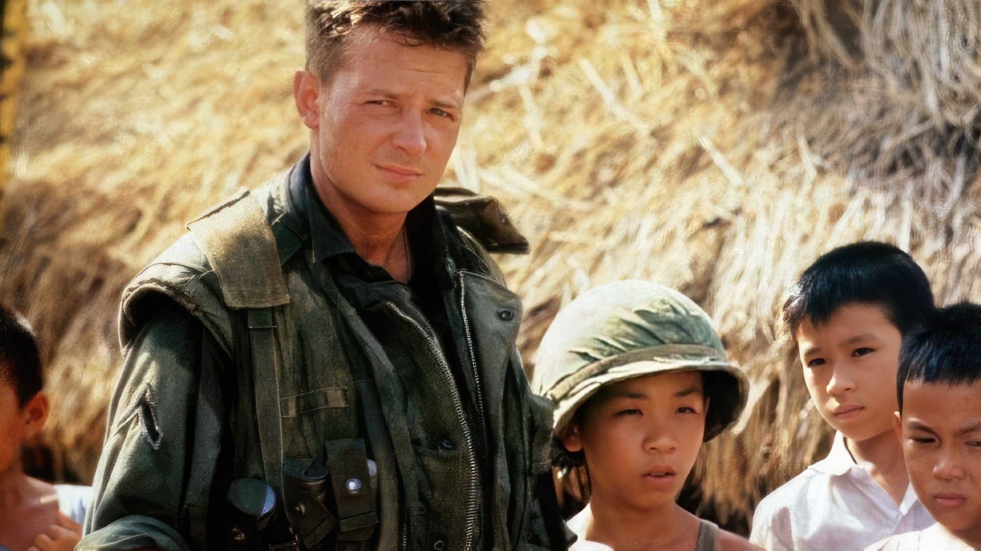 En el set de Casualties of War