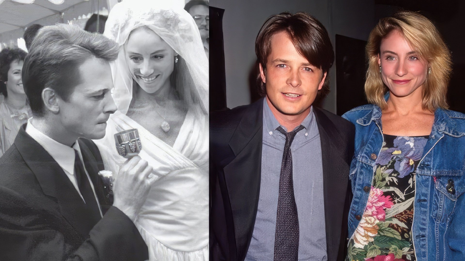 Tracy Pollan y Michael J. Fox en su juventud