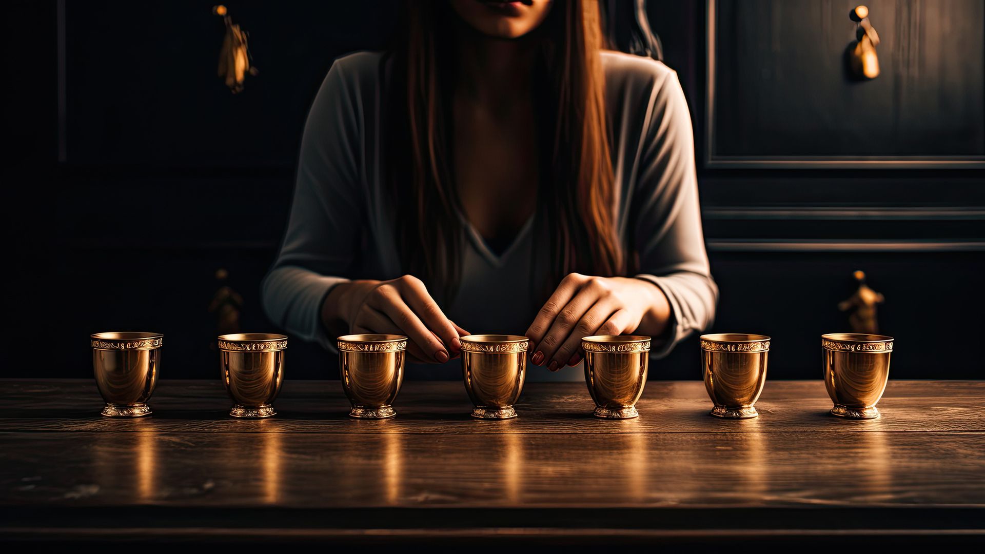El Siete de Copas invertido habla del triunfo de la razón, la lógica y el pensamiento crítico