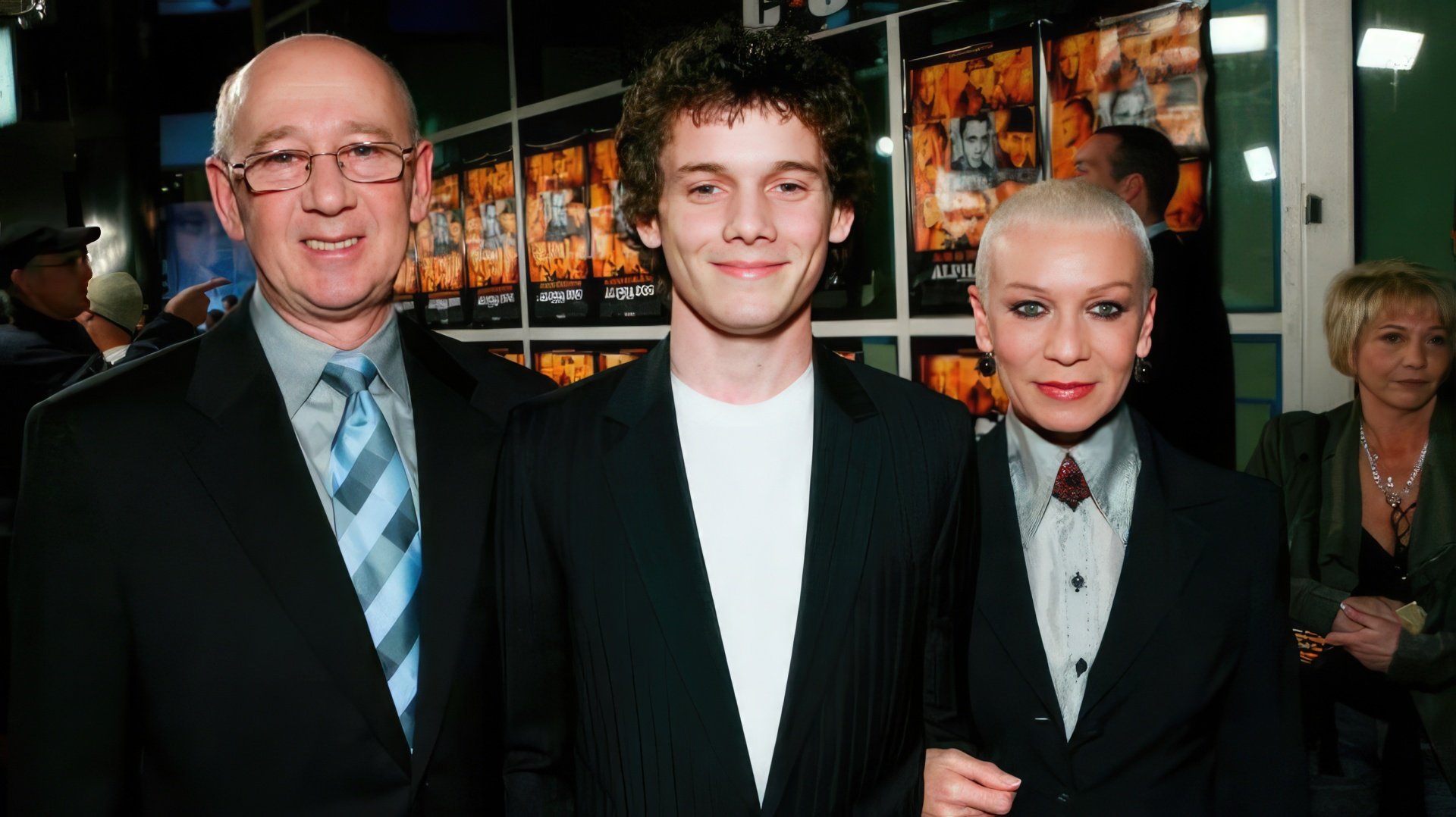 Anton Yelchin con sus padres