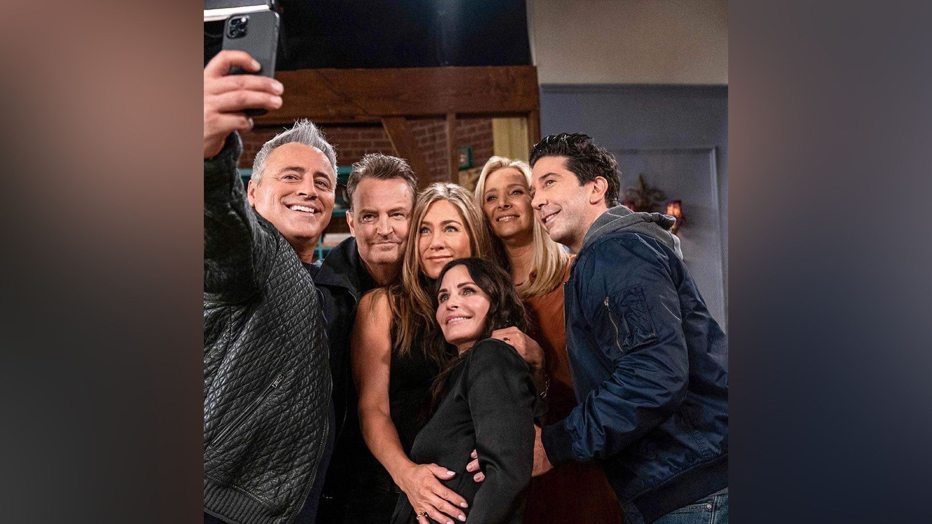 Matt LeBlanc en el set de 'Friends: The Reunion'