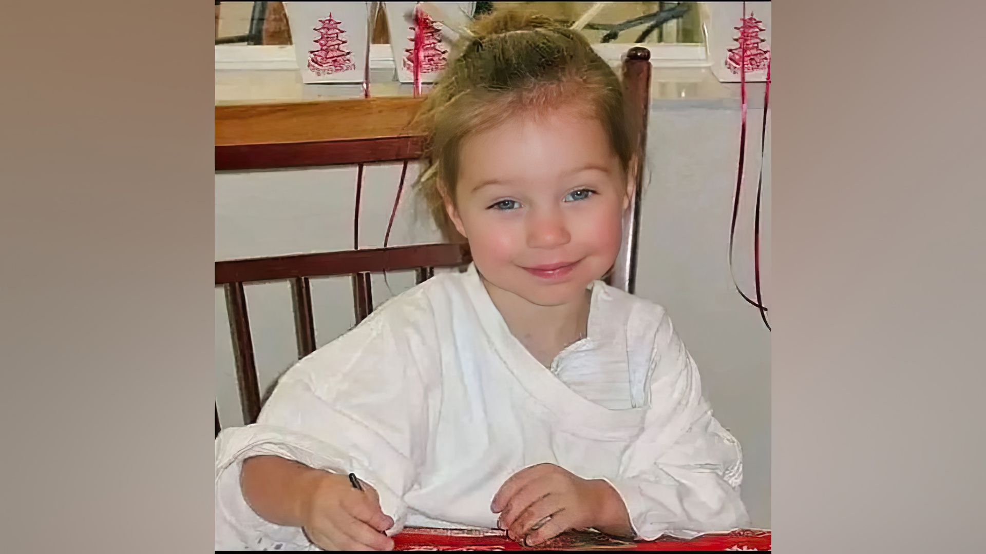 Emma Myers en su infancia