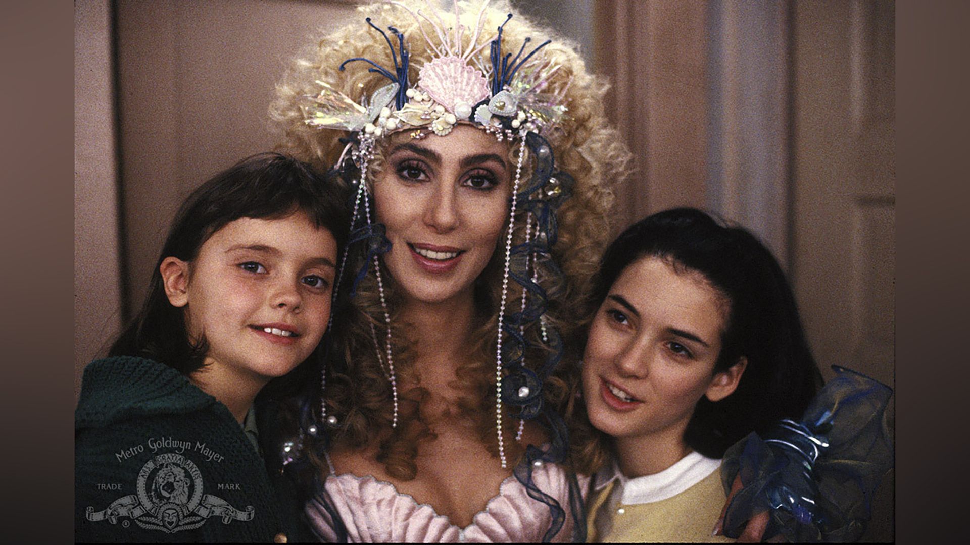 Christina Ricci en el set de 'Mermaids'