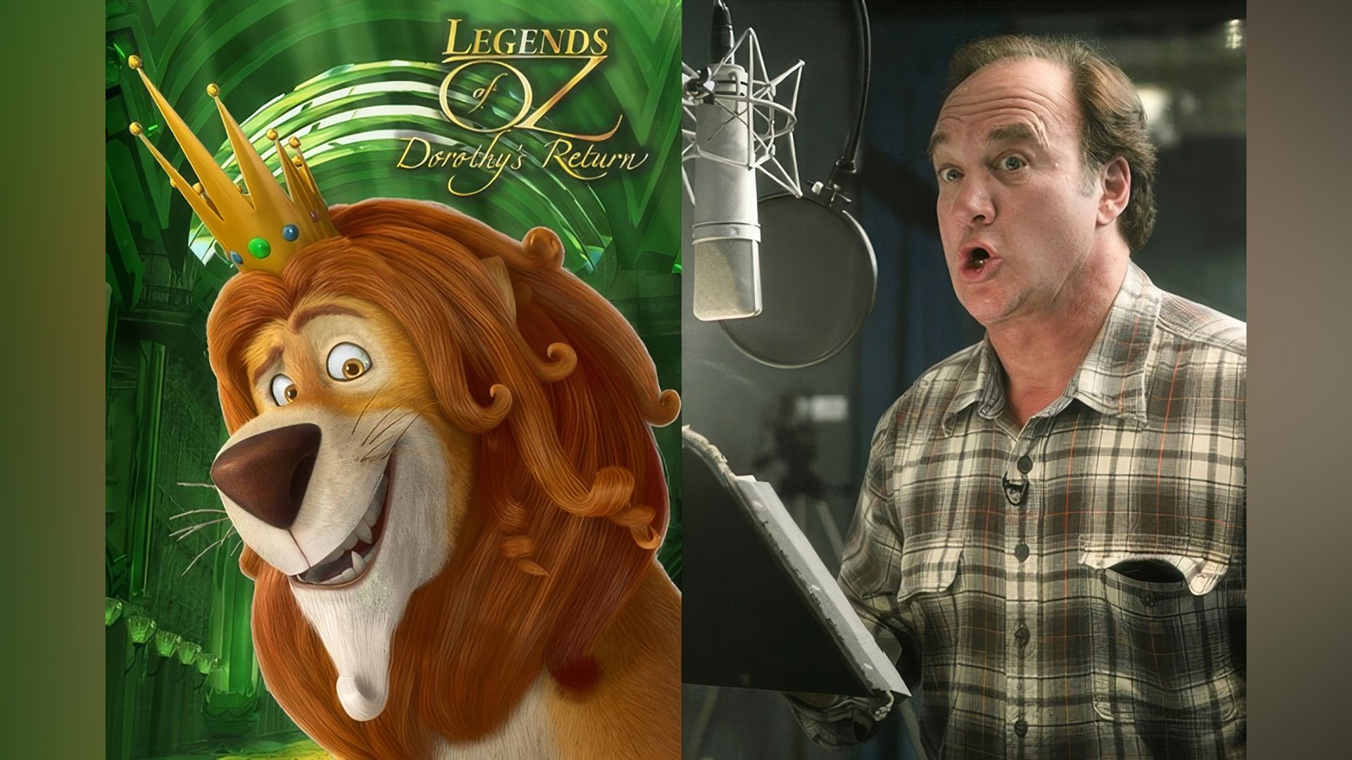 Jim Belushi dio voz al León Cobarde en Legends of Oz: Dorothy's Return