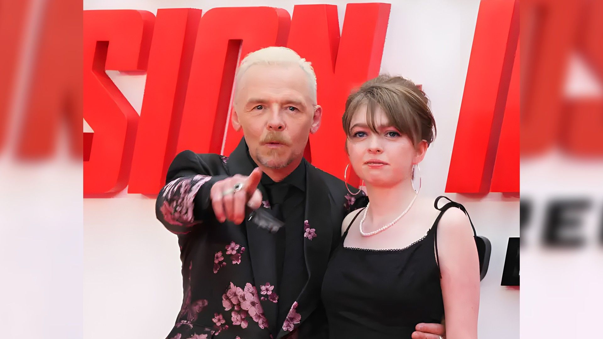 Simon Pegg y su hija Matilda