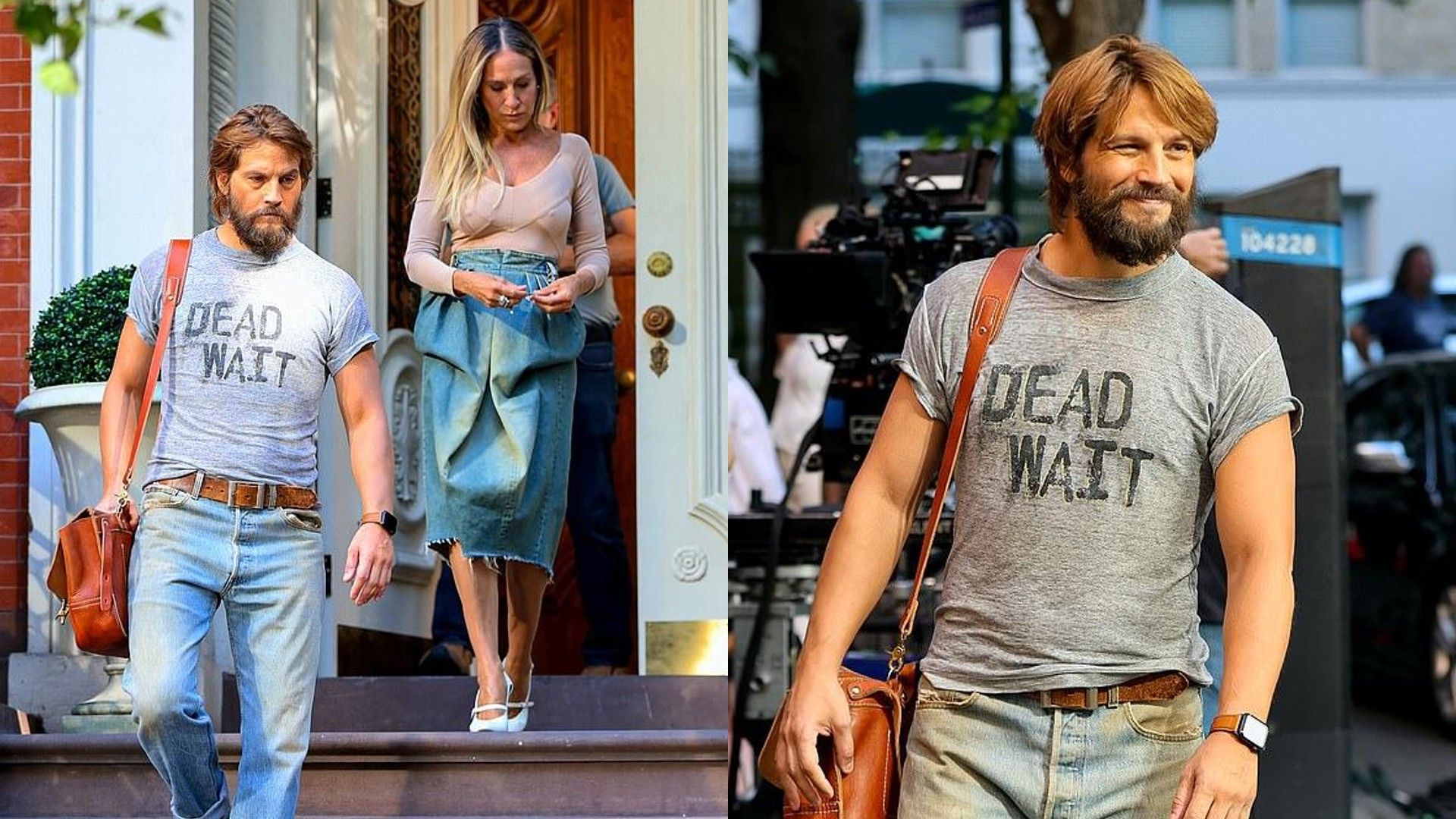 Logan Marshall-Green en el set de la serie 'And Just Like That...'