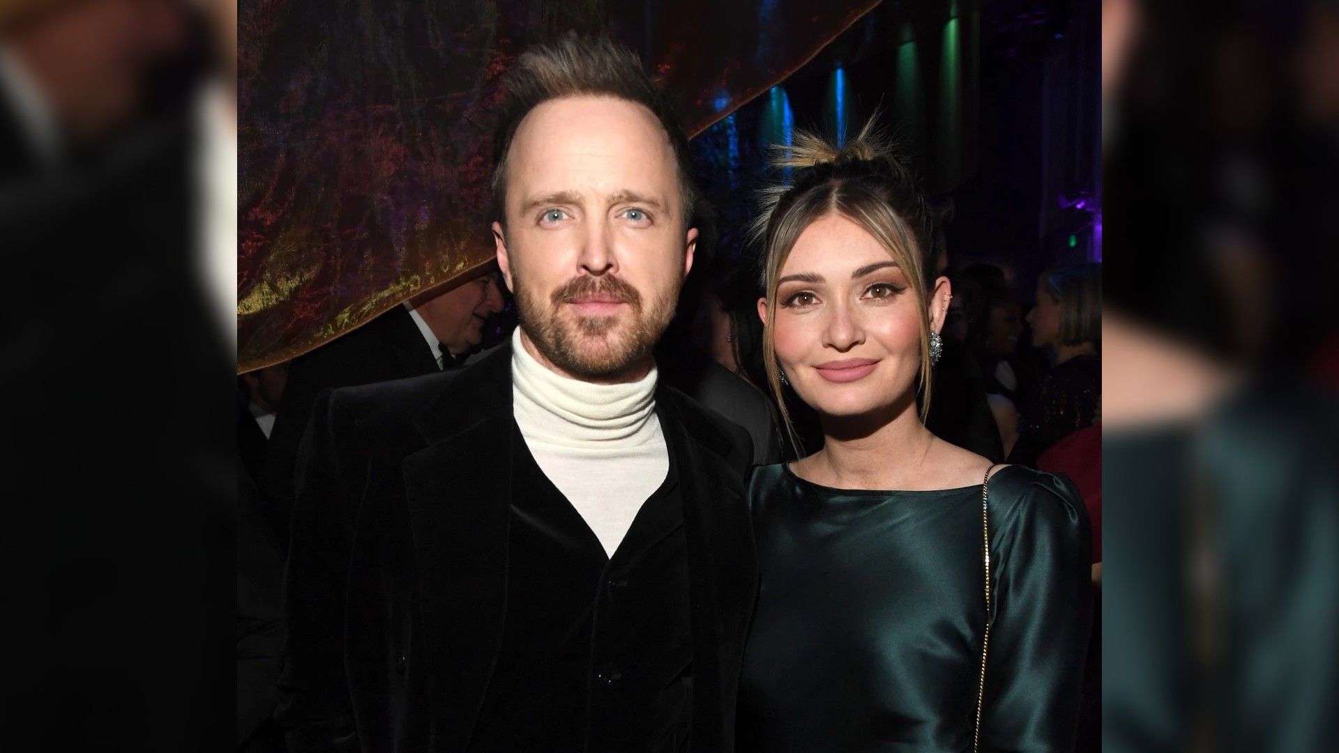 Aaron Paul con su esposa