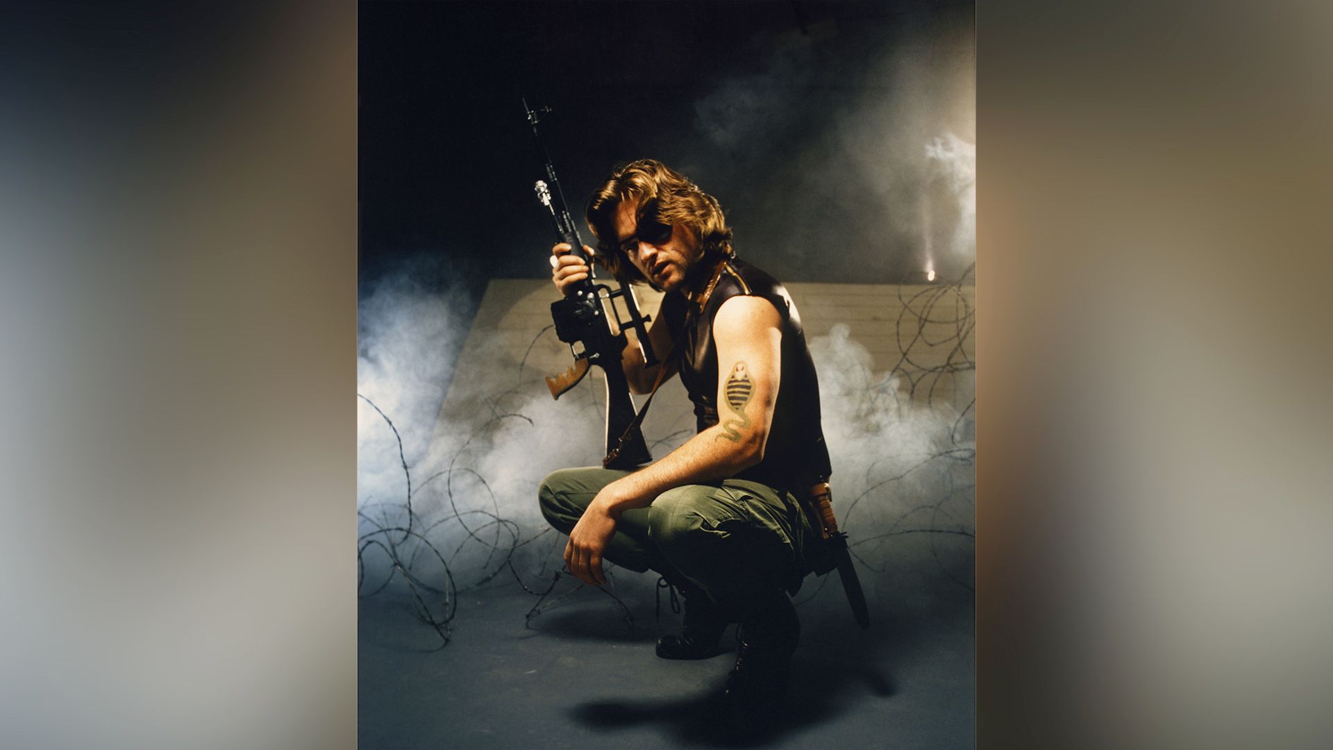 Kurt Russell como Snake Plissken en "Escape from New York"