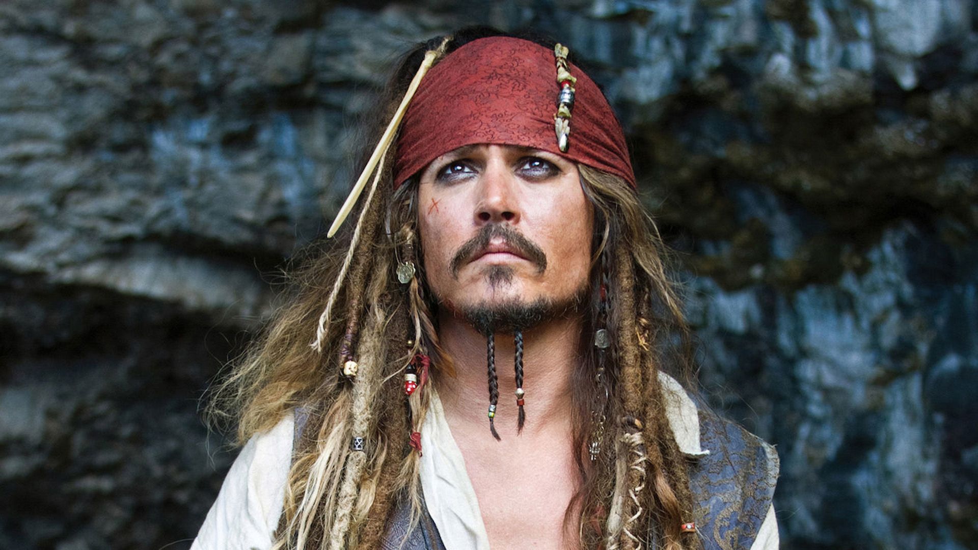 Johnny Depp como el Capitán Jack Sparrow