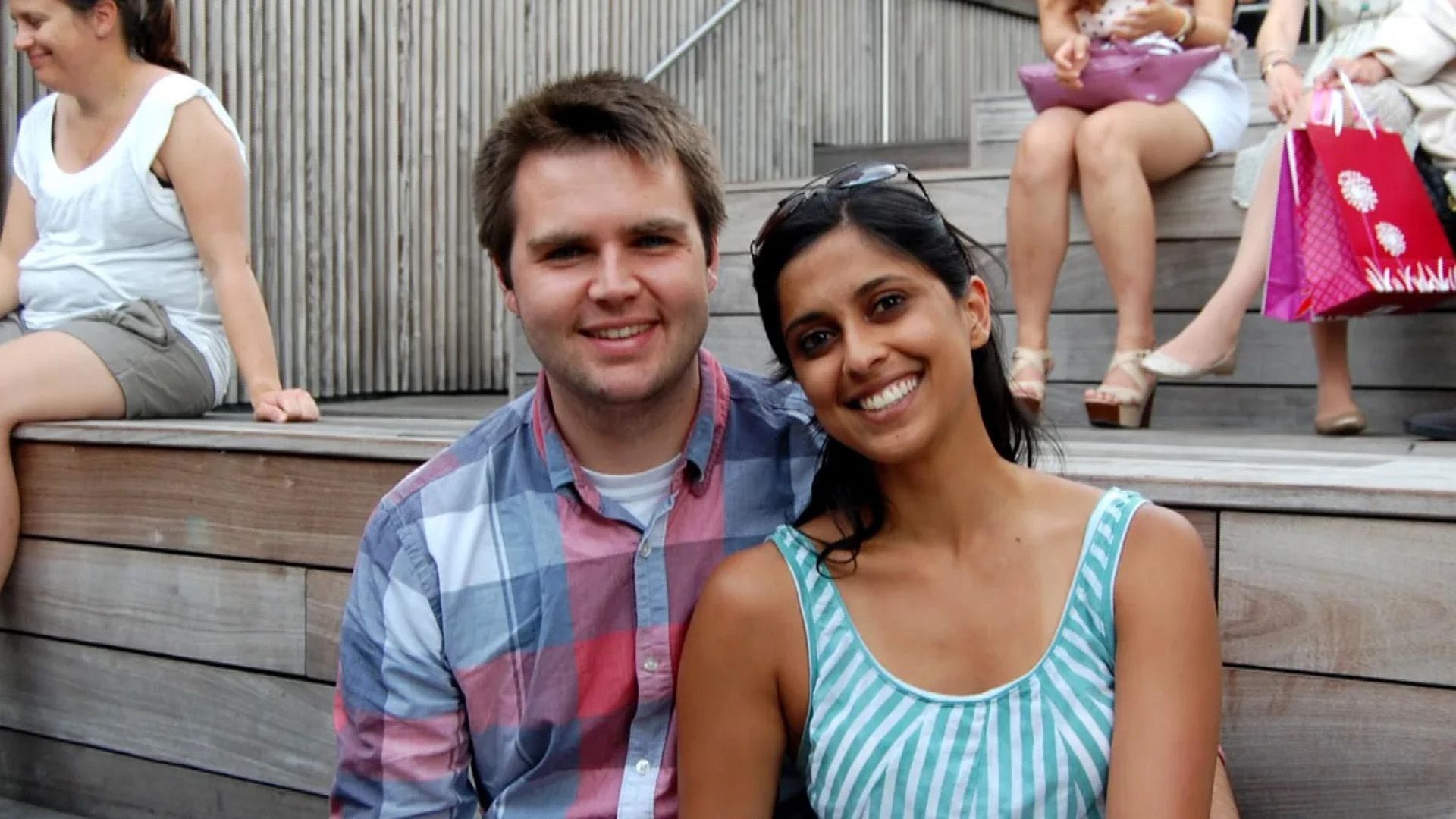 J.D. Vance y Usha Chilukuri en su juventud