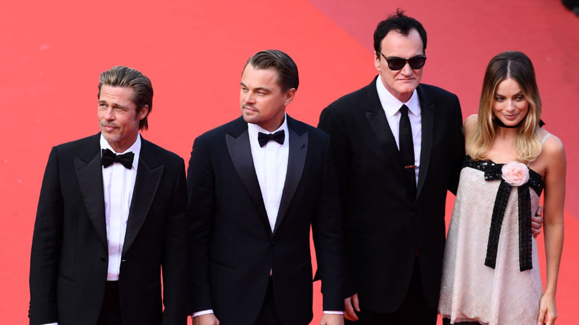Quentin Tarantino y actores de Once Upon a Time in Hollywood