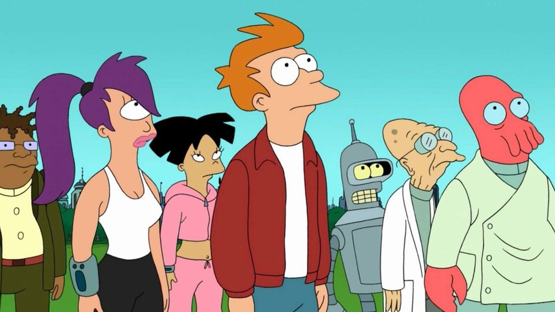 Escena de la serie animada "Futurama"