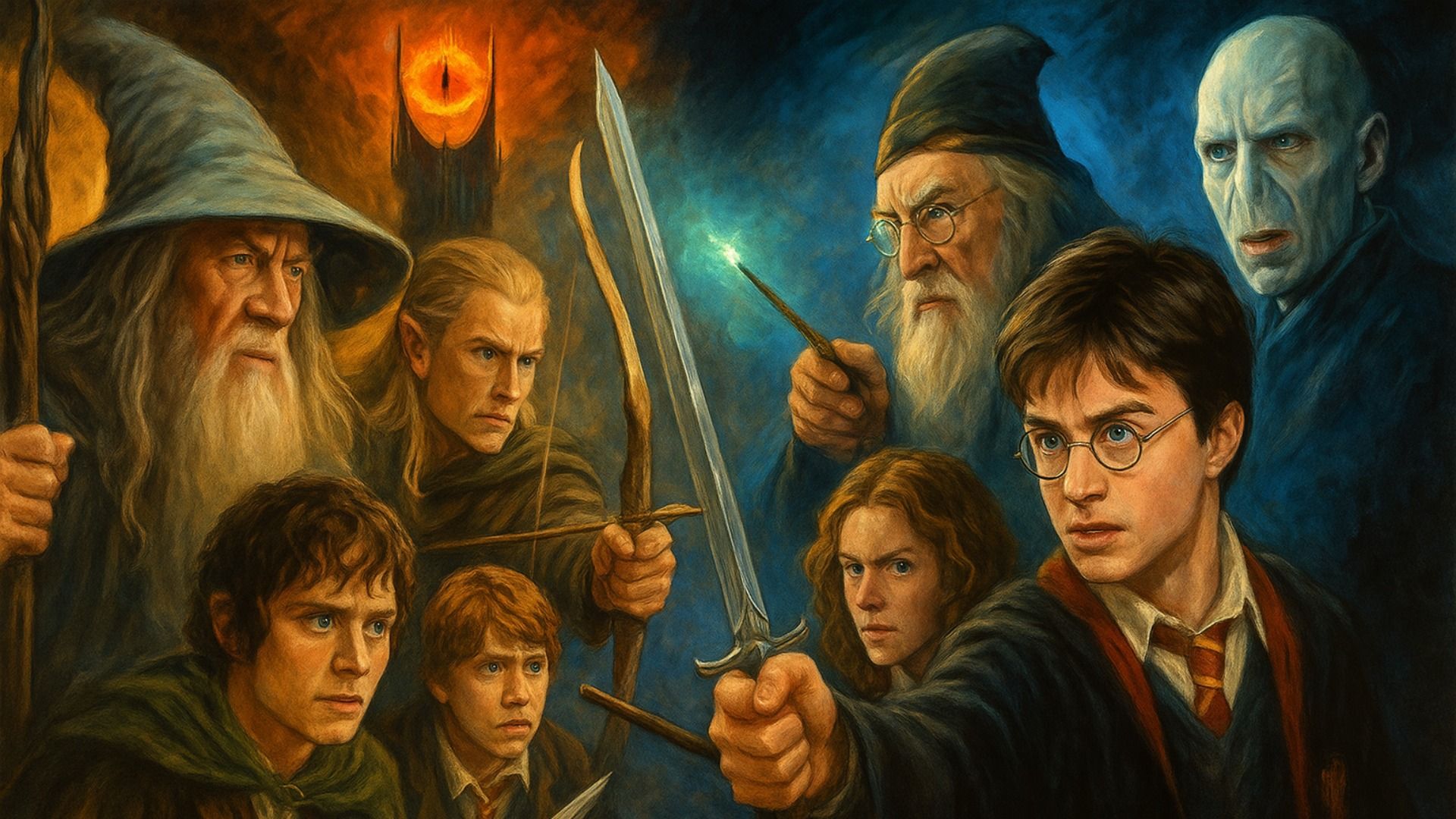 La IA compara Harry Potter y El Señor de los Anillos y por fin resuelve qué saga es realmente mejor