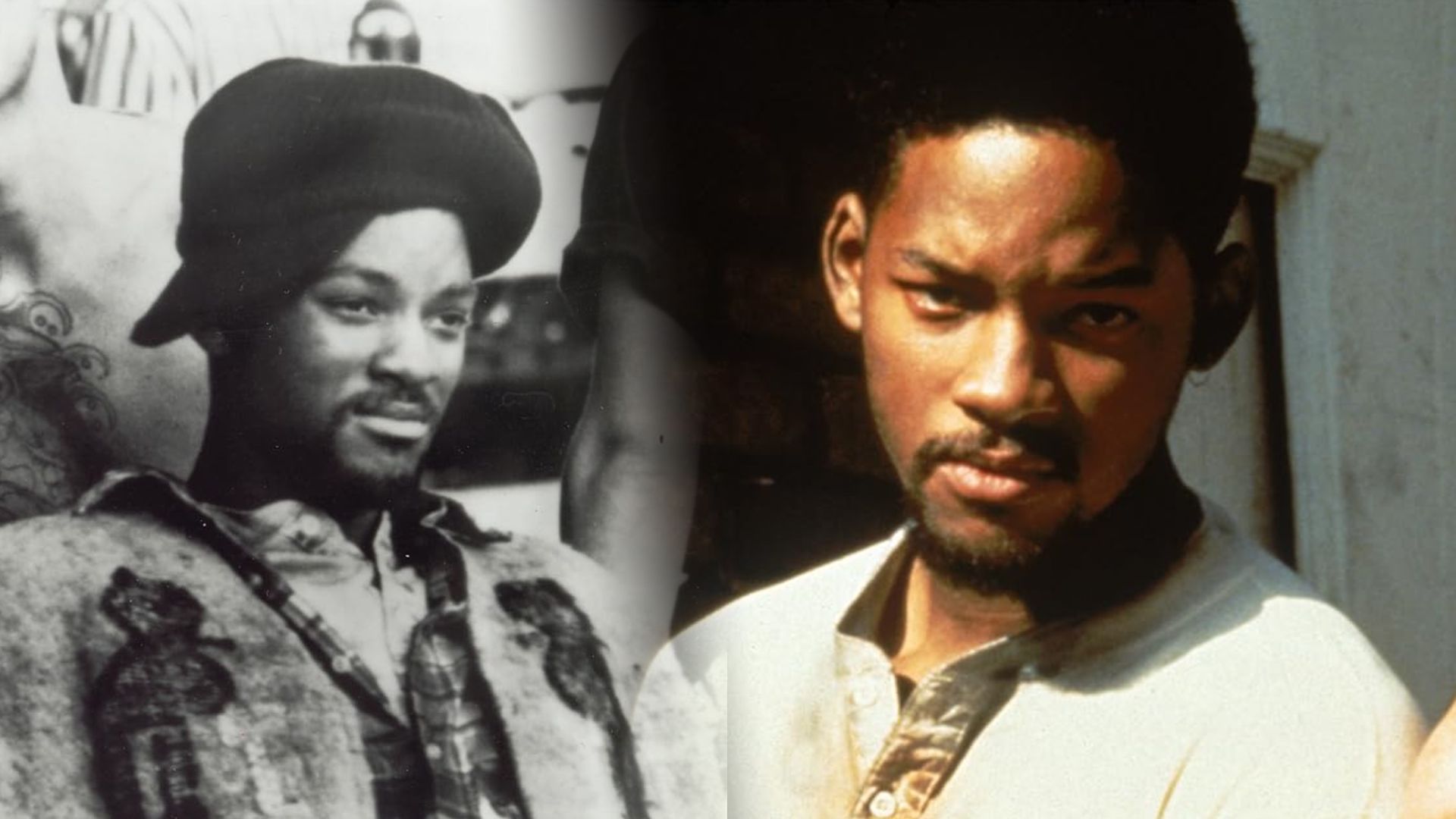 El actor Will Smith con una gorra grande y polo blanco mira a la cámara